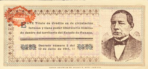 Oaxaca 10 D 645899 reverse
