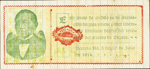 Oaxaca 1 P 597611 reverse