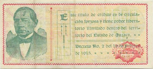 Oaxaca 1 Z 340884 reverse