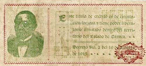 Oaxaca 1 Z 73004 reverse