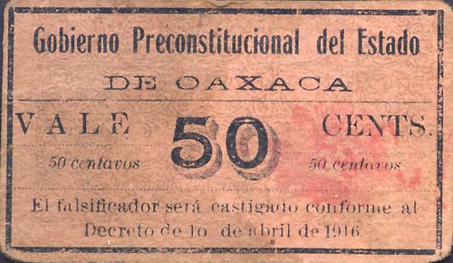 Preconstitucional 50c large reverse