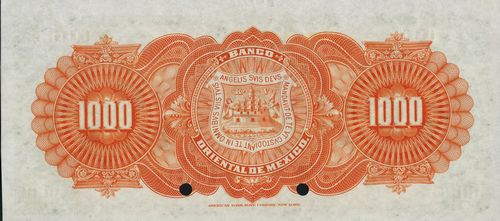 Oriental 1000 0000 reverse