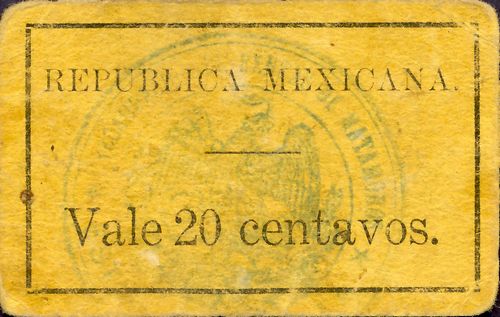Matamoros 20c 3 reverse
