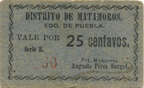 Matamoros 25c 2 blue