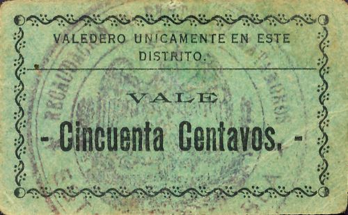 Matamoros 50c 2 reverse