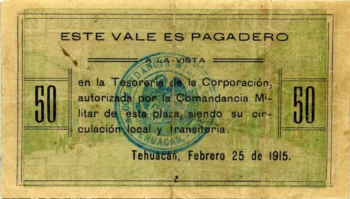 Tehuacan 50c A 2023 reverse