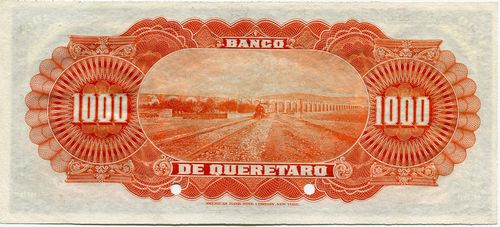 Queretaro 1000 B 00000 reverse