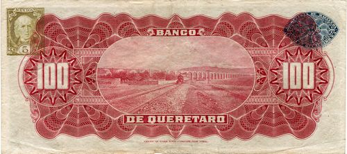 Queretaro 100 B 3954 reverse