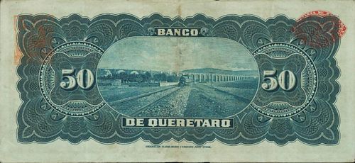 Queretaro 50 A 4652 reverse