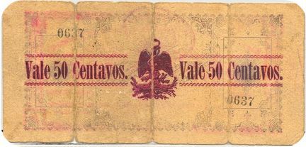 Comercio 50c B 0637 reverse