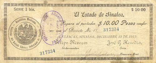 Estado Culiacan 10 Aduana Guaymas