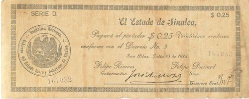 San Blas 25c D 107082