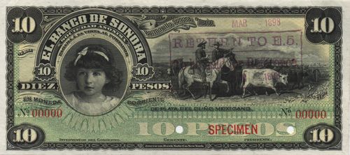 Banco de Sonora 10 00000 white back