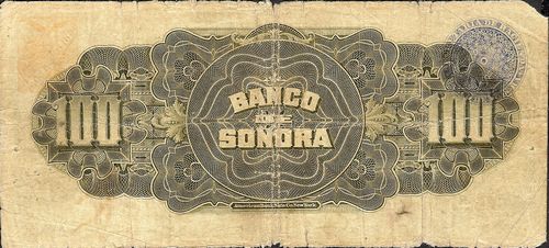 Sonora 100 X 1856 reverse