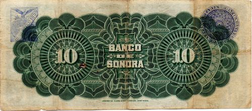 Sonora 10 P 26018 reverse