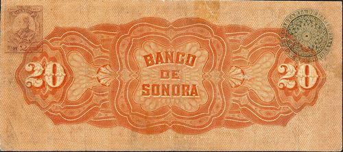 Sonora 20 BC 44177 reverse