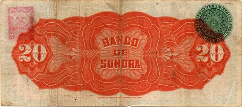 Sonora 20 F 6223 reverse