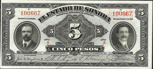Estado de Sonora 5 A 100667