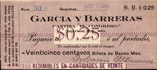 Garcia y Barreras 25c 50