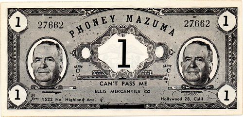 Phoney Mazuma 1 C 27662