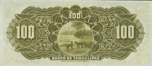 Tamaulipas 100 H 3147 reverse