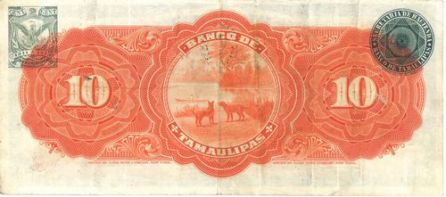 Tamaulipas 10 F 2792 reverse