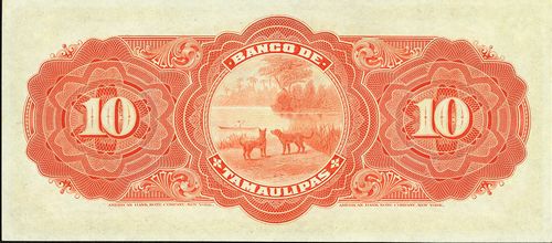 Tamaulipas 10 H 36884 reverse