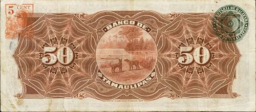 Tamaulipas 50 F 22 reverse