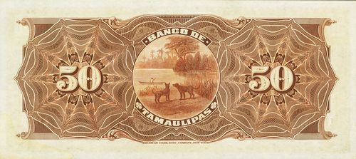 Tamaulipas 50 H 11968 reverse