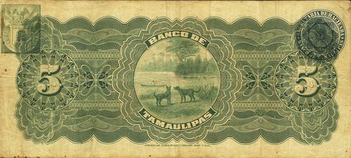 Tamaulipas 5 F 818 reverse