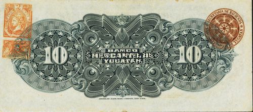 Mercantil Yucatan 10 H 32378 reverse
