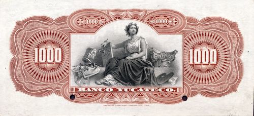 Yucateco 1000 specimen reverse