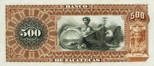 Zacatecas 500 996 reverse