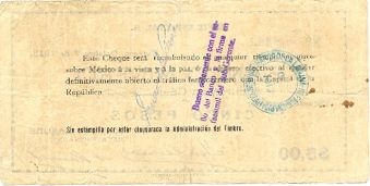 Banco Minero 10 8392 reverse