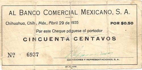 Comisiones 50c 6937